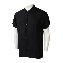 R337 Manufacture of short-sleeved plain men's shirts. Personal customized professional lapel shirts. Shirt center 100%Viscose R337 Manufacture of short-sleeved plain men's shirts. Personal customized professional lapel shirts. Shirt center 100%Viscose